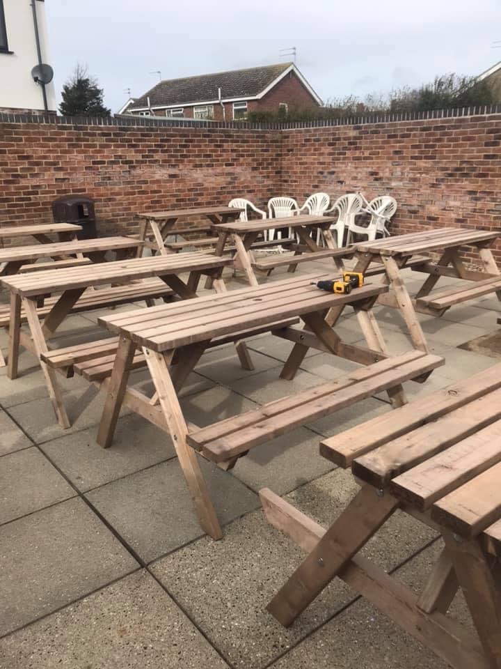 Heavy duty pressure treated picnic bench for sale UK