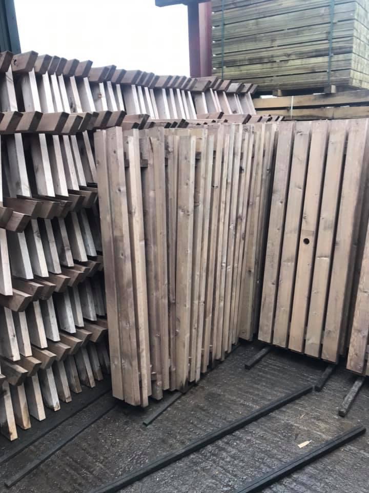Heavy duty outdoor picnic bench side view